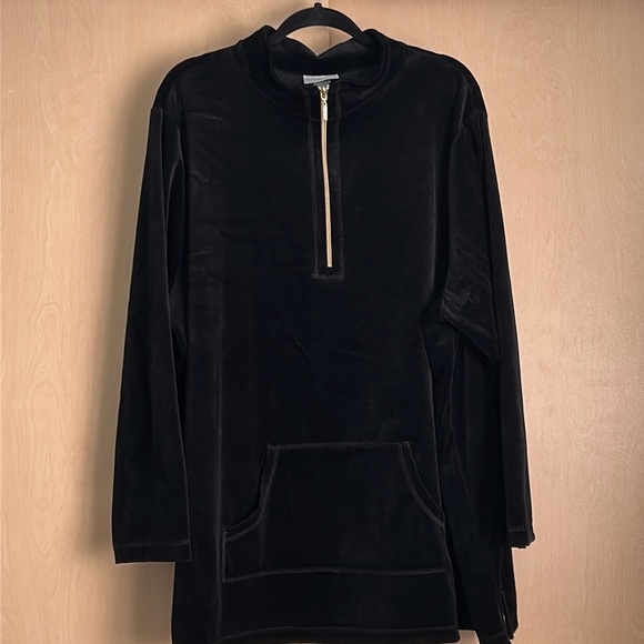 Catherines Velour Half Zip - Picture 1 of 4